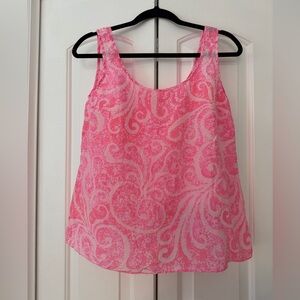 Lilly Pulitzer Cosmos Pink Pout Silk Tank
